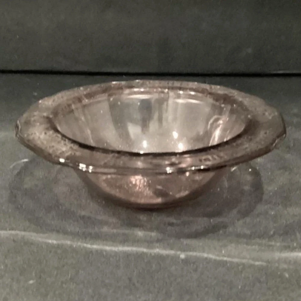 Indiana Glass Tiara Pink Mother Goose Nursery‎ Rhyme Child's Bowl, Replacement